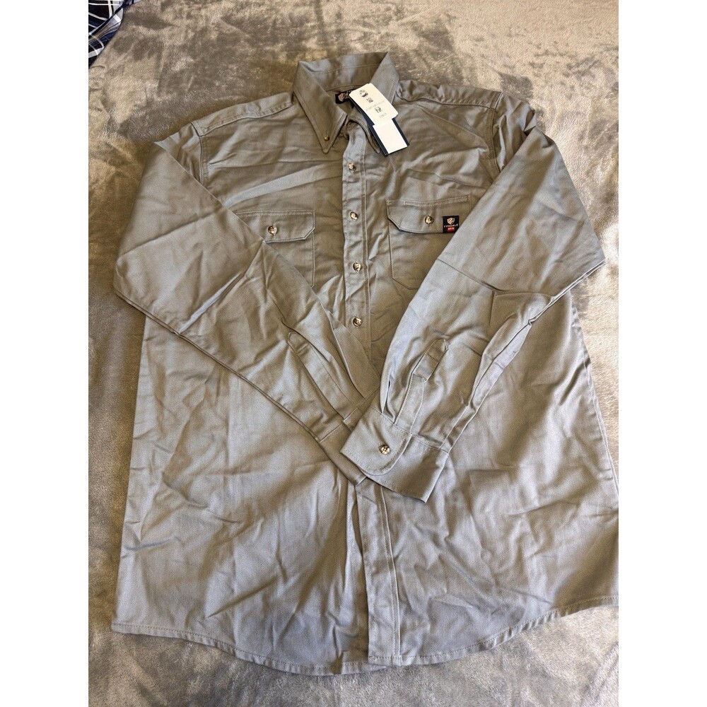 NWT Tyndale K196T Arc & Flame Resistent Mens Size XL Button Down Work Shirt